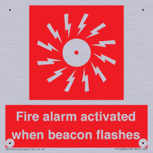 Fire alarm activated when beacon flashes